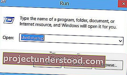 Lokasi folder permulaan Windows 8