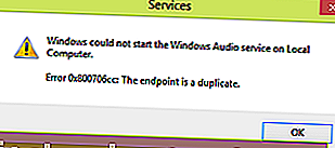 Windows tidak dapat memulai layanan Windows Audio