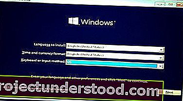 pasang Windows 10 dari USB