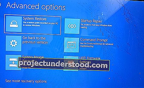  Windows 10의 UEFI 펌웨어 설정