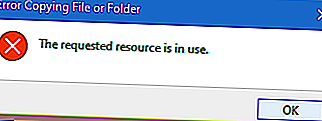 Kesalahan Menyalin Fail atau Folder, Sumber yang diminta sedang digunakan