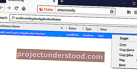 Hentikan Firefox dari pembukaan saat startup