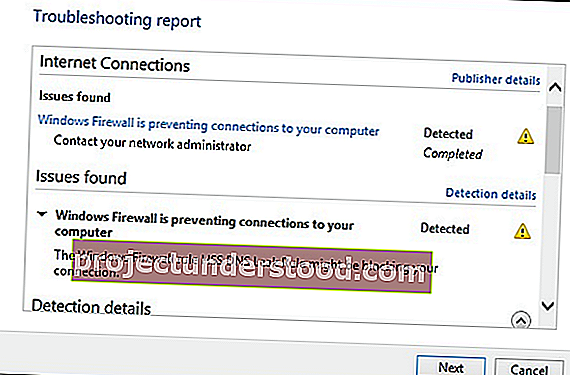 Windows Firewall ป้องกันการเชื่อมต่อกับคอมพิวเตอร์ของคุณ