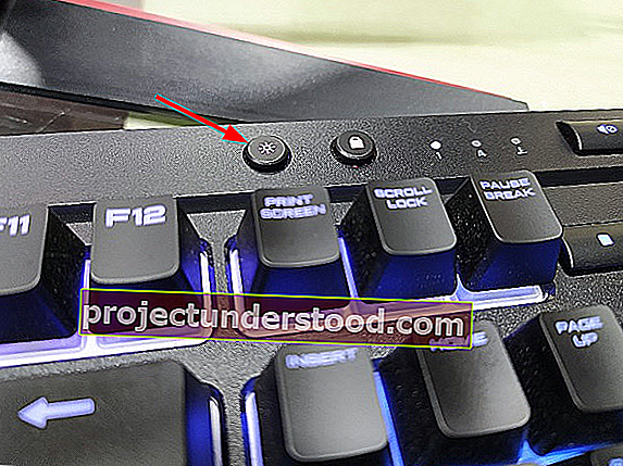 Bagaimana cara menghidupkan atau mematikan keyboard LED?