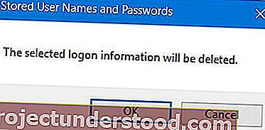 保存されているユーザー名とパスワードを削除する