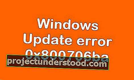 Kesalahan Pembaruan Windows 0x800706ba