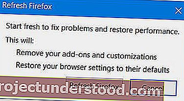 Firefox 브라우저 새로 고침