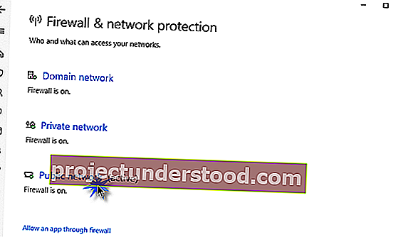 aktifkan atau matikan Windows Defender Firewall 1