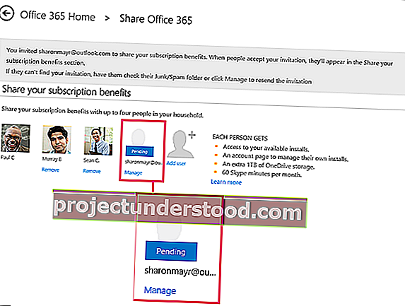 Bagikan manfaat langganan Office 365 Home