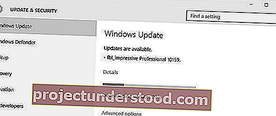 Windows Update ติดอยู่ในการดาวน์โหลด