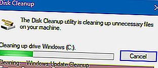 Windows 업데이트 정리는 영원히 실행됩니다.