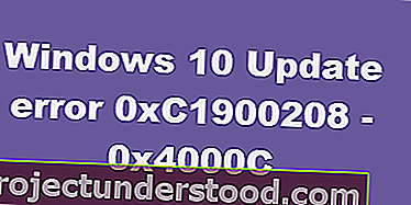 خطأ تحديث Windows 10 0xC1900208 - 0x4000C