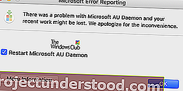 برنامج Microsoft AU Daemon