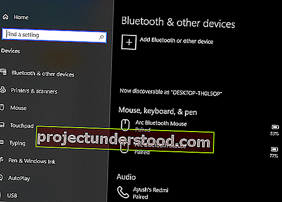 التبديل لتشغيل Bluetooth أو إيقاف تشغيله مفقود في Windows 10