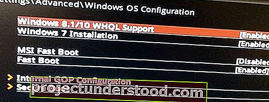 نظام التشغيل Windows 10 WHQL BIOS