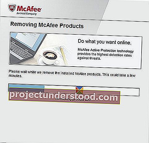 قم بإلغاء تثبيت McAfee Internet Security