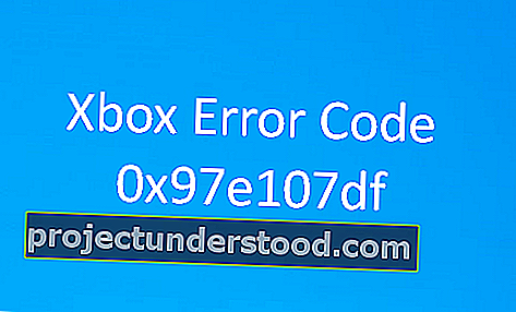 إصلاح رمز خطأ Xbox One 0x97e107df