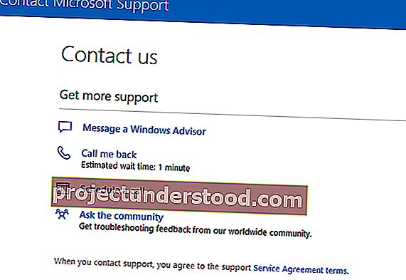 اتصل بدعم Microsoft