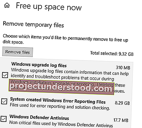 매우 큰 시스템 대기 Windows 오류보고 파일 삭제