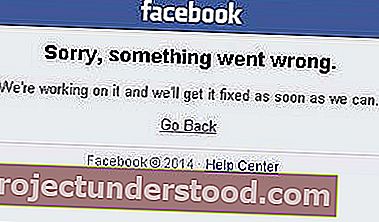 آسف ، حدث خطأ ما في Facebook