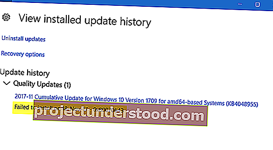 Kemas kini Windows gagal dipasang 0x80070643 //support.microsoft.com/en-us/help/4048955/windows-10-update-kb4048955