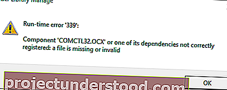 Comctl32.ocxファイルが見つからないか無効です