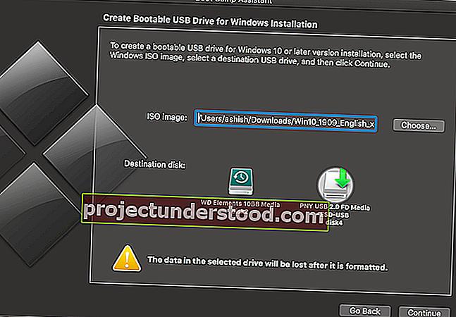 Windows 10 부팅 가능 드라이브 용 USB 드라이브 선택