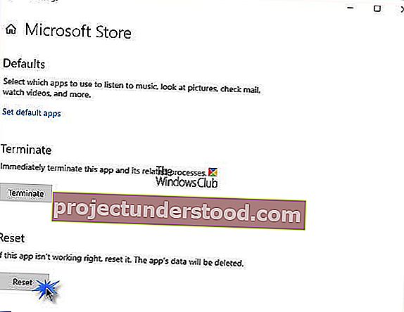 Microsoft Store'u sıfırlayın