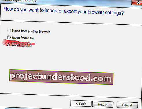 كيفية عمل نسخة احتياطية من المفضلة في Internet Explorer 9