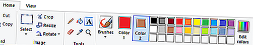 أداة النص Windows 10 MS Paint
