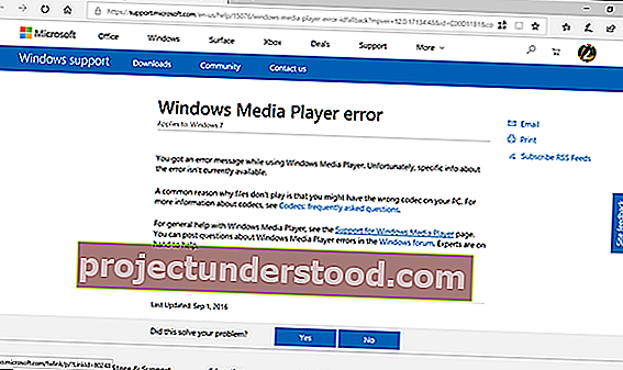 Windows Media Player Menghadapi masalah semasa memainkan fail