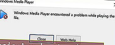 Windows Media Player Menghadapi masalah semasa memainkan fail